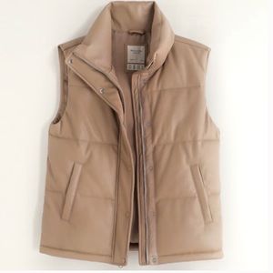 A&F Vegan Leather Vest